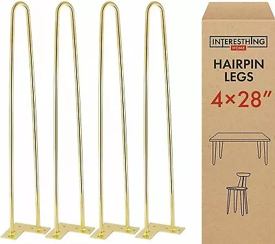 28  Hairpin Legs Metal Heavy Duty Furniture Leg Coffee Table By Interesting Home • $32.90