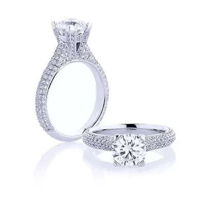 Women Wedding Ring 1.50 Ct IGI GIA Lab Created Round Cut Diamond 14k White Gold • $1582