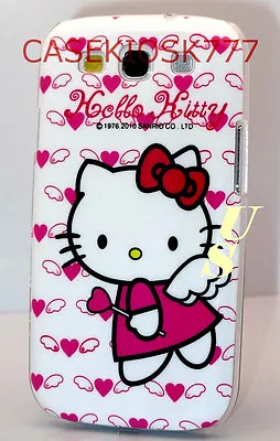 For Samsung Galaxy S3 Angel Case Hot Pink With Heart Kitty Kitten I9300/ Siii  • $7.80