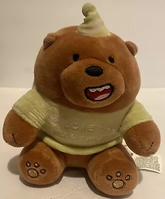 WE BARE BEARS Blushing BEAR I Love You Beary Much MINISO Stuffed Animal Plush • $9
