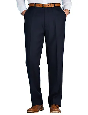 Chums Stretch Waist Formal Smart Work Trousers | Hidden Elasticated Waist | • £21