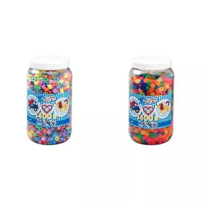 Hama 10.8541 1400 Maxi Beads In Tub Pastel Mix Maxi Mixed (US IMPORT) • £47.10