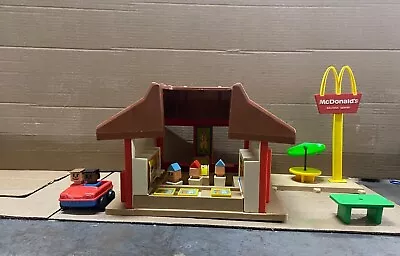 $75 • Buy Vintage1974 Playskool McDonalds Restaurant Familiar Places Set W Cars And People