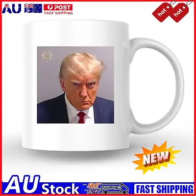 $23.80 • Buy NEW  HOT Donald Trump Mug Shot 330ml Mug Cup Funny Jail Lock Him Up 