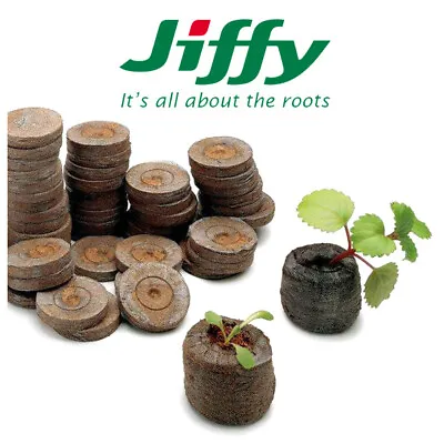 £5 • Buy Jiffy Pellets Propagation Compost Plug Seed Cuttings Hydroponic Organic 41mm