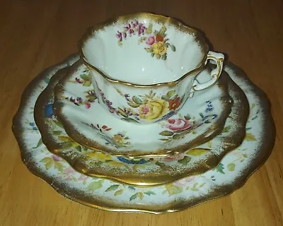 Hammersley Dresden Sprays Queen Anne Cup Saucers & Plate Marriage Various Stamps • £25