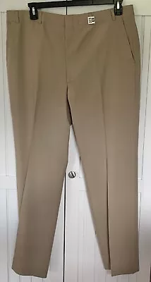 MENS Kingsridge 38x30.5 Khaki Color Dress Pant Flat Front • $8.99