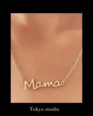 Necklace Word Pendant Mama Mother Name Jewellery Uk Shipping Birthdays Gift • £5.50