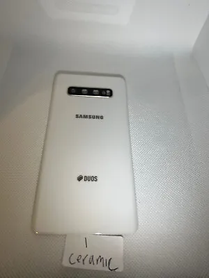 Fits Samsung Galaxy S10+ G975 Battery Cover Battery Back White Ceramic • £4.99