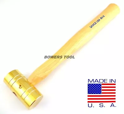 Grace 8oz Brass Hammer BH-8 Gunsmith Gun Care Machinist Made In USA • $23.87