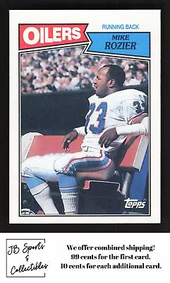 1987 Topps Mike Rozier #308 Houston Oilers • $1.49