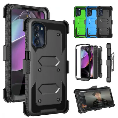 For Motorola Moto G 5G 2022 Case Holster Clip Shockproof Cover Screen Protector • $9.98