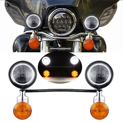 LED Turn Fog Passing Light Bar Kit For Yamaha V Star 1100 950 650 Custom Classic • $149.99