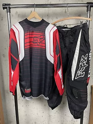 Fox Racing Red MX Gear Combo Jersey Shirt M Pants 34 Motocross Racing Set • $60