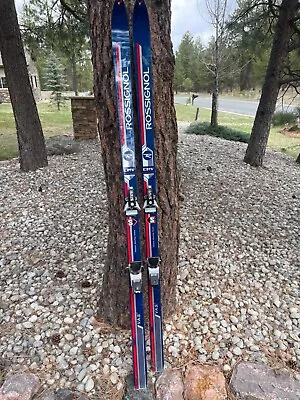 Vintage Rossignol CMV Race Skis Nice Condition 195 With Bindings  • $30
