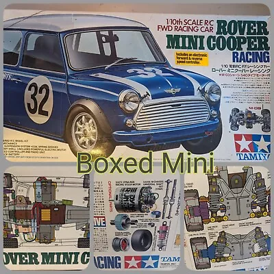 2 X Tamiya Mini Rover Cooper 1x Boxed  Used M-03 Very Rare  Japan Vintage Boxed  • £350