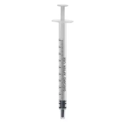 Plastic Plastic Syringe 1ml/cc Liquid Measuring Syringe Scientific Labs   Oil • $10.73