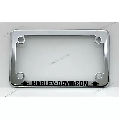 HARLEY DAVIDSON Motorcycle License Plate Frame Custom Made - Chrome Plated Metal • $29.99