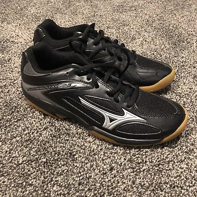 New Mizuno Men’s Volleyball Shoes - Size 6 - Wave Lightning Star Z3  - Black • $29.99