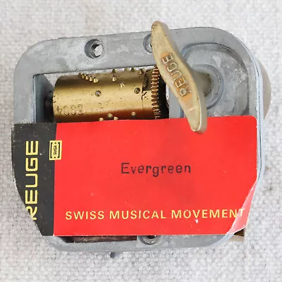 Reuge Evergreen A Star Is Born Wind Up Music Box Mechanism Movement Part NOS • $14.99