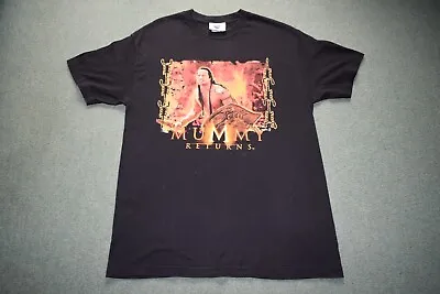 £49.99 • Buy Vintage The Mummy Returns The Rock Dwayne Johnson Movie Promo Shirt Mens L Wwe
