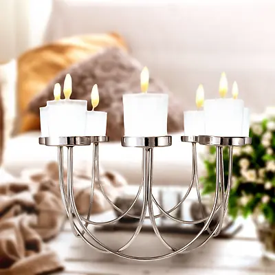 £12.95 • Buy 8 Tea Light Candle Holder Table Center Piece Christmas Wedding Decorative Glass