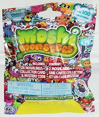 Moshi Monsters Bag With 2 Moshlings Collector Card & Mystery Code #78020 Vivid • $12.95