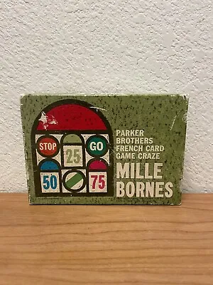 Vintage 1962 Mille Bornes French Card Game Parker Brothers CIB VG VTG • $35