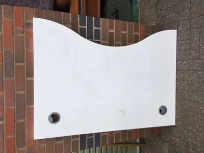 £8 • Buy Commercial Grade White Double Wave Desk Replacement LID TOP - No Legs