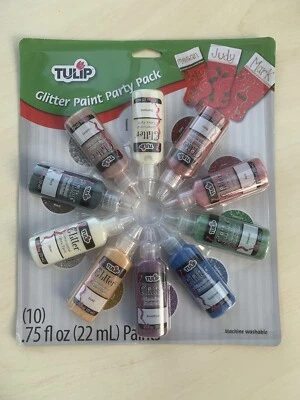 Tulip Glitter Paint Party Pack 10 X 22ml Dimensional Fabric Paint • £8.50