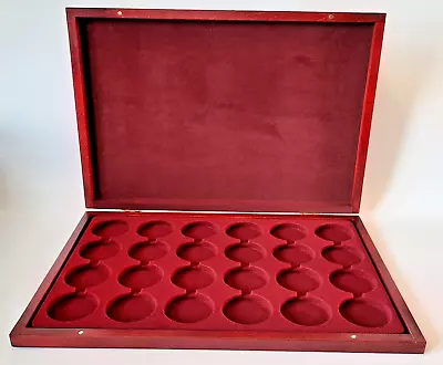 Presentation Wooden Case 24 Silver Britannia Coins 1 Oz In Capsules Storage Box • £99.95