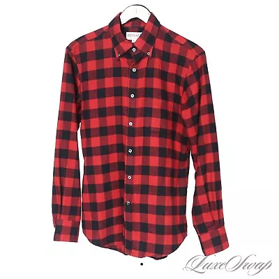 Epaulet X New England Shirt Co. Red Black Buffalo Plaid Checked Flannel Shirt M • $9.99