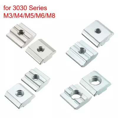 M3/M4/M5/M6/M8 Slide In T-Nut For 3030 Series T Slot Aluminum Extrusions Profile • $14.27