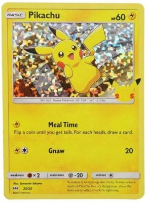 $19.34 • Buy Pikachu - 25/25 - 25th Anniversary Holo Promo Near Mint Pokemon McDonalds