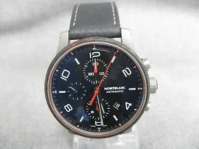 MontBlanc Timewalker Chronograph Automatic 42mm Wrist Watch 114881 • $1699