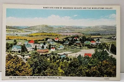 Birds Eye View Braddock Heights And The Middletown Valley Maryland Postcard A5 • $3.95