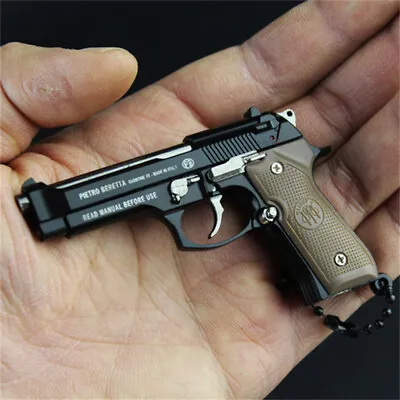 £29.99 • Buy Miniature Gun Pistol Keychain Keyring Metal With Working Parts  Moving Slide