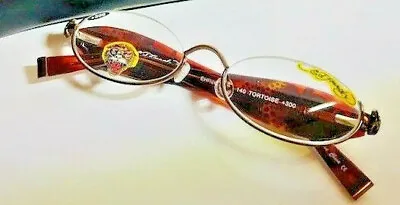 Don Ed Hardy Vintage Tattoo Reading Glasses 2.00 New W Swarovski Crystals $279 • $55.80