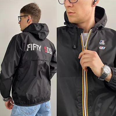 Rare K-Way Rain Jacket Collaboration With Diesel DSL55 Black Size S  • $78