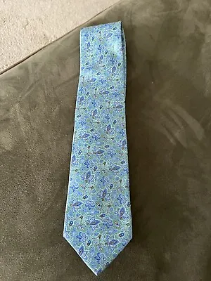 NWOT Stefano Ricci Luxury Collection Silk Tie Made Italy Blue  Floral Paisley • $81