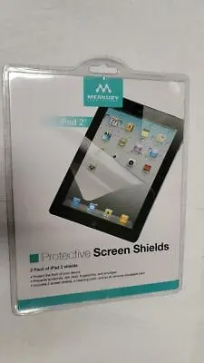 Protective Screen Shields For IPad 2 By Merkury Innovations 2 Pack (M-IP2P100 • $6.30
