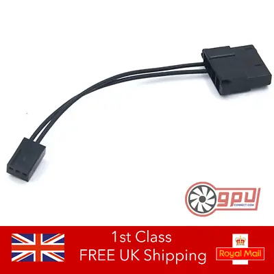 Fan Header To 4-Pin Molex Power Adapter Cable Connector Converter PSU • £4.95