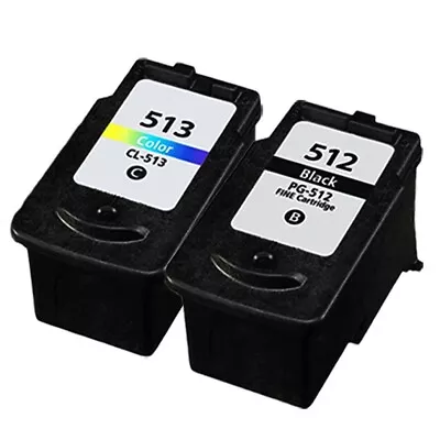 Set Of 2 Ink For Canon IP2700 MP230 MP235 MP240 MP250 MP260 MP270 PG512 CL513 • £24.99