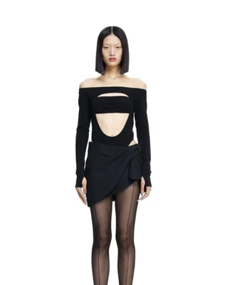 £79 • Buy Mugler H&M Cut-out Body Black Size 10UK