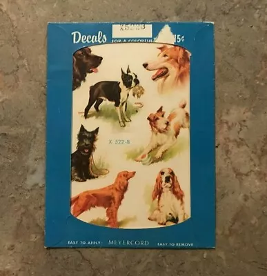 Vintage DOG Stickers Decals - Spaniel French Bulldog Collie Setter Terrier • $7.98