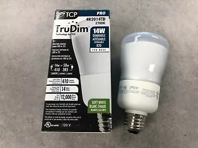 TCP 14W R20 CFL Flood Lamp Long Life 2700K • $9.19