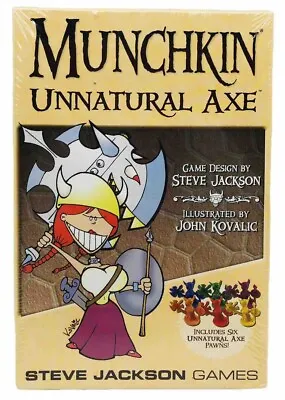 NEW SJG Munchkin Unnatural Axe Expansions Pack 108 & 6 Pawns Barnes & Noble • $63.58