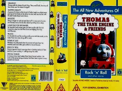 THOMAS THE TANK ENGINE-ROCK 'N' ROLL! Pal Vhs Tape~ A Rare Find ~ • $49.99