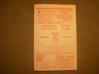 Fareham Town  V  Fleet  (hl Div 1)  4-2-67  Four Pager • £7.49