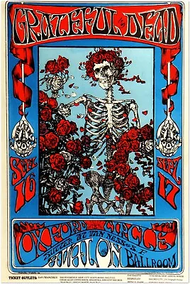 $14.99 • Buy Grateful Dead Poster - Avalon Ballroom Concert - Music Print, Rock Wall Art